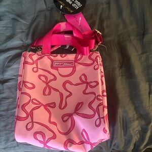 Betsey Johnson Pink Ribbon lunch bag